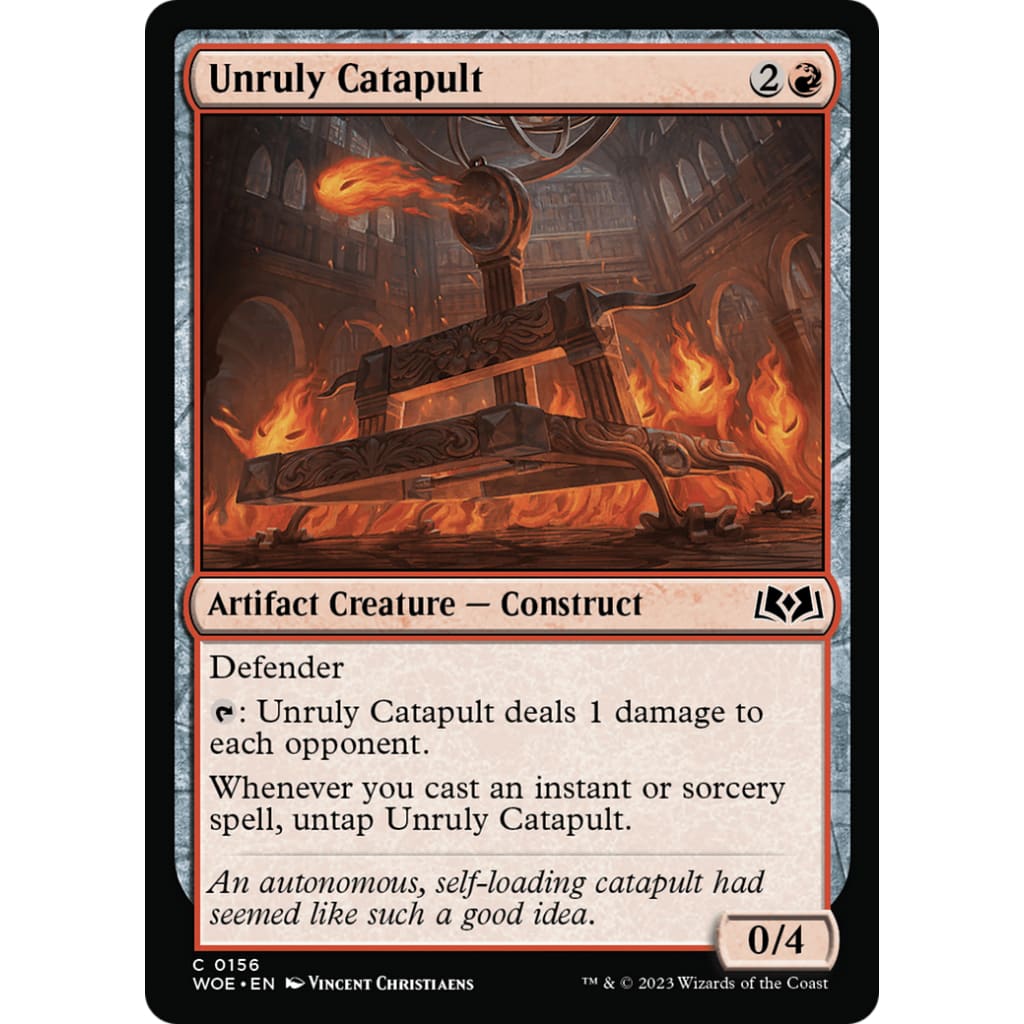 Unruly Catapult (WOE-156) Foil - Single