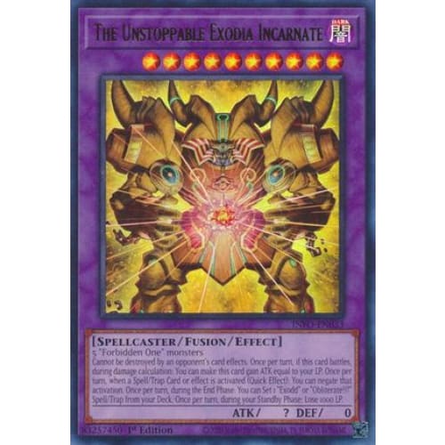 The Unstoppable Exodia Incarnate - INFO-EN033 Ultra Rare