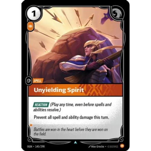 Unyielding Spirit (145/298) - Origins - Single