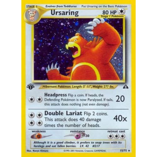 Ursaring (015/075) Holo Rare Unlimited Holofoil - Single