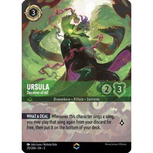 Ursula - Deceiver of All (Alternate Art) (212/204) - Into