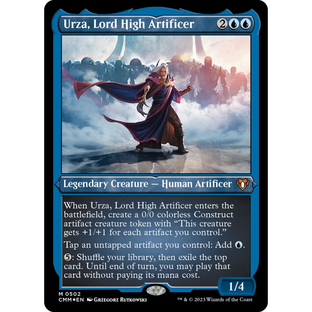 Urza Lord High Artificer (CMM-502) Etched Foil - Single