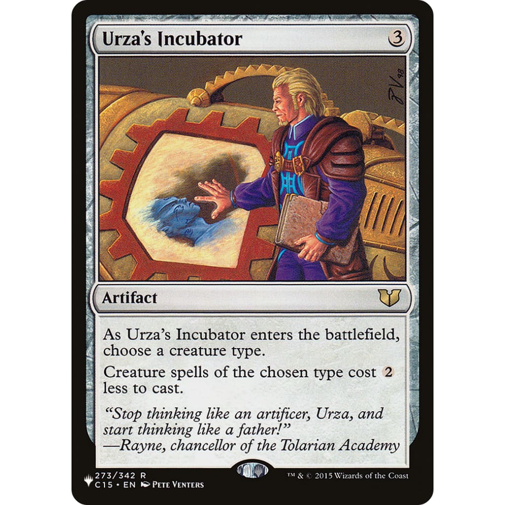 Urza’s Incubator (PLST-C15-273) - Single