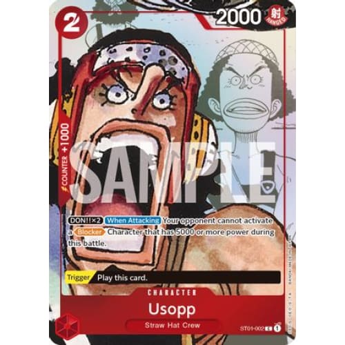 Usopp - ST01-002 (Alternate Art) PR One Piece Promotion