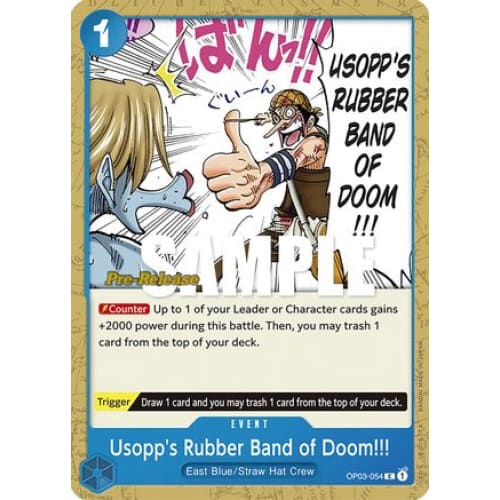 Usopp’s Rubber Band of Doom!!! OP03-054 C Pillars Strength