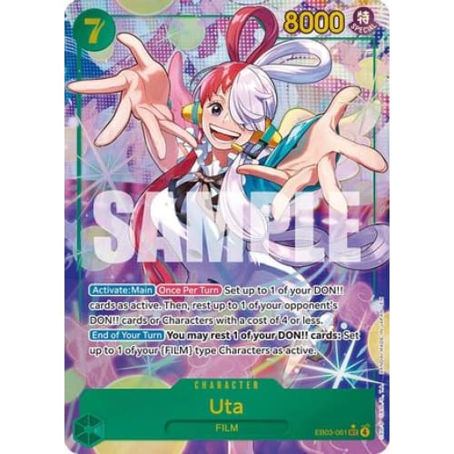 Uta (061) (Alternate Art) EB03-061 SEC Extra Booster: