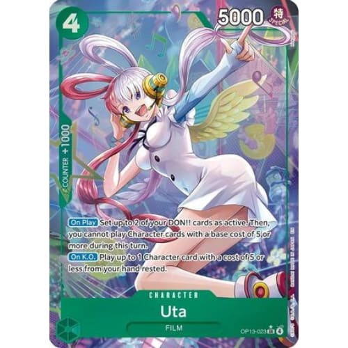 Uta (Alternate Art) OP13-023 SR Carrying On His Will Foil