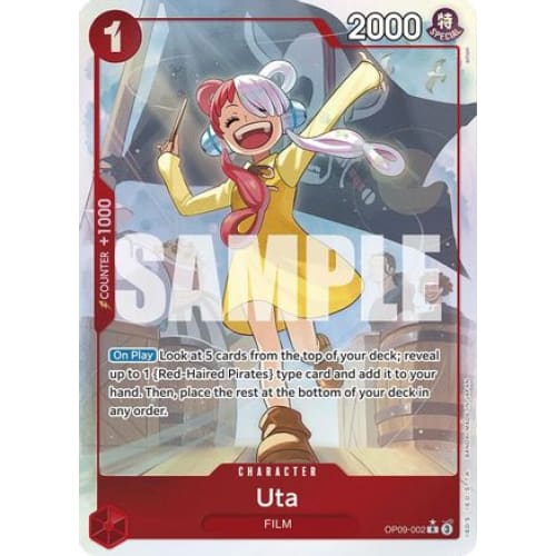 Uta (Parallel) OP09-002 R Emperors in the New World Foil