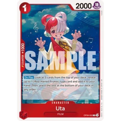 Uta (Reprint) OP09-002 R Premium Booster -The Best- Vol. 2