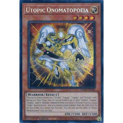 Utopic Onomatopoeia (Secret Rare) - RA04-EN028 Secret Rare