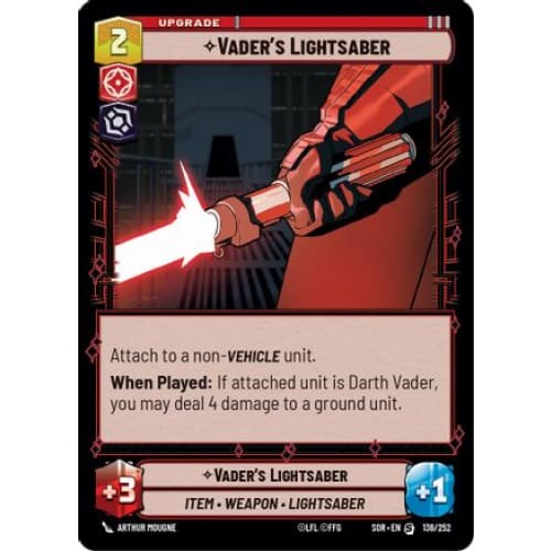 Vader’s Lightsaber (136/252) - Spark of Rebellion - Single