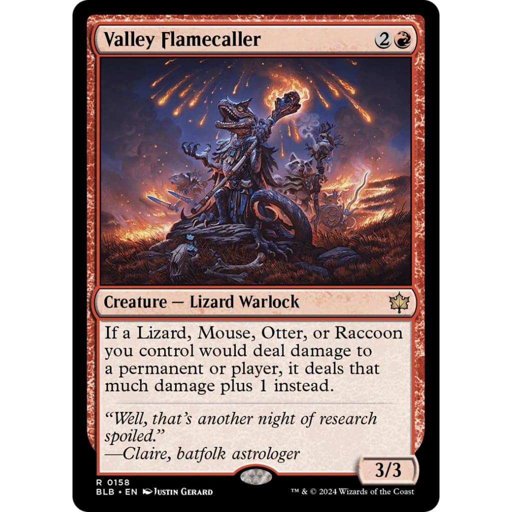 Valley Flamecaller (BLB-158) Foil - Single