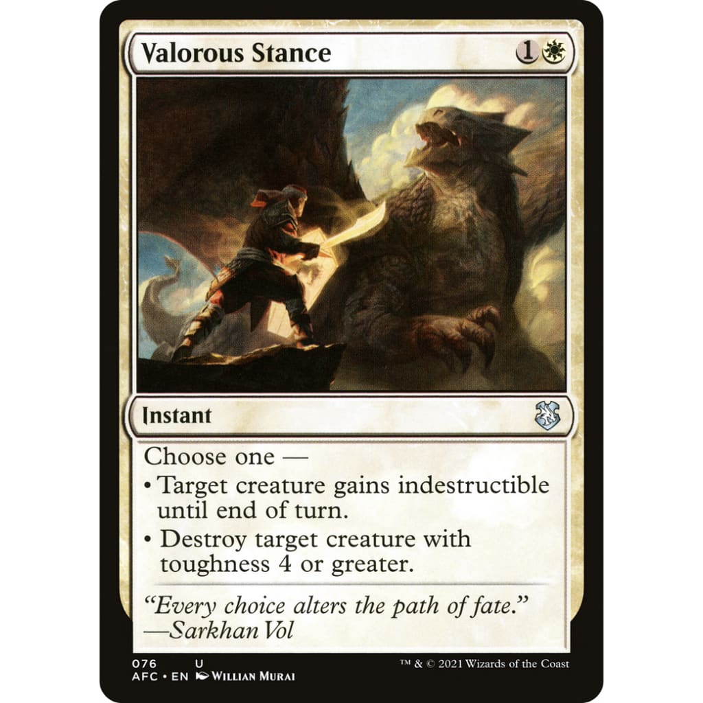 Valorous Stance (AFC-076) - Single