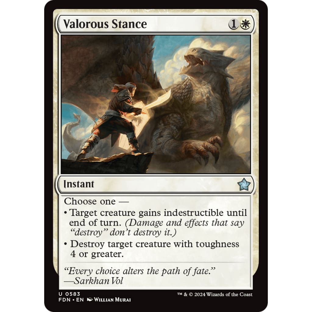 Valorous Stance (FDN-583) - Single