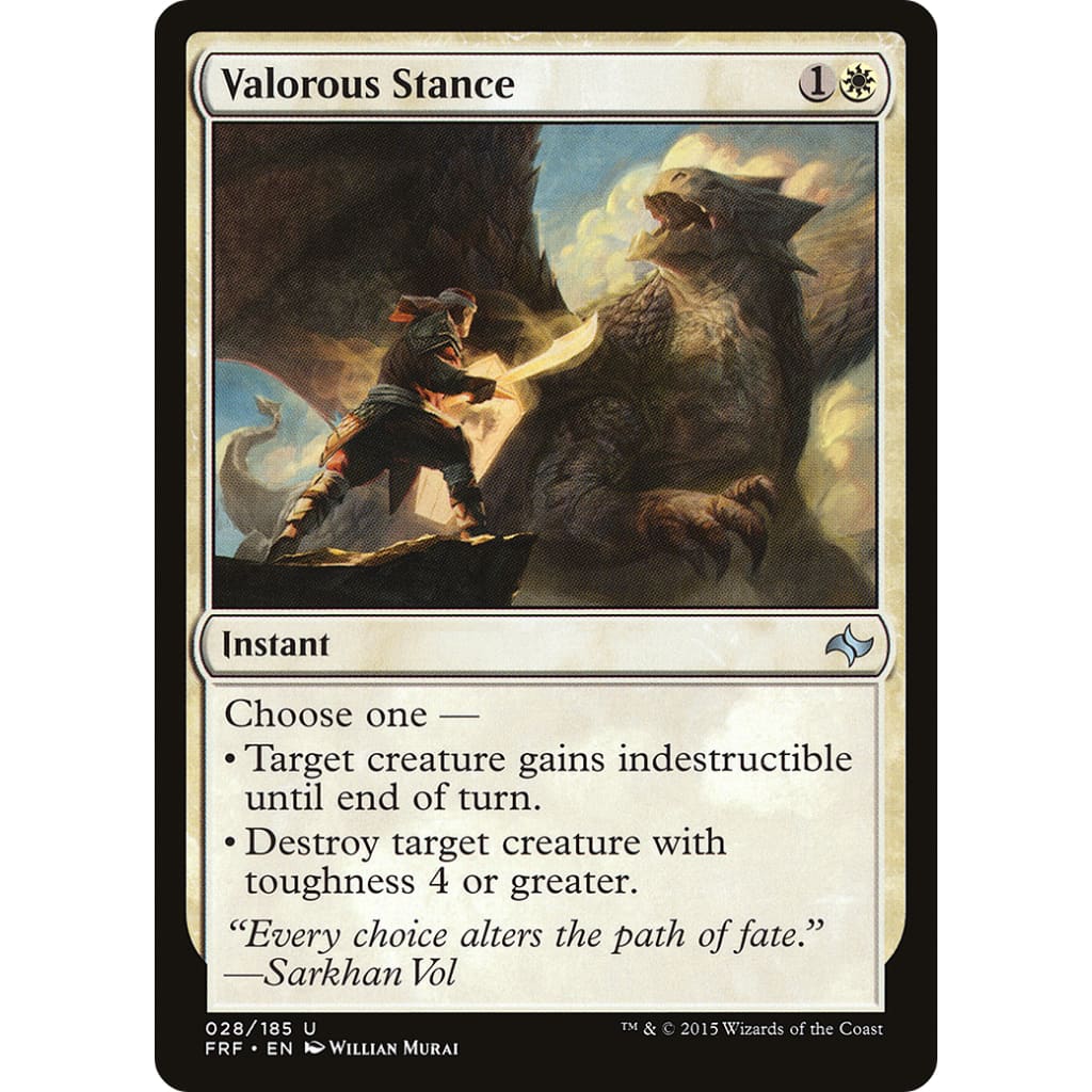 Valorous Stance (FRF-028) Foil - Single