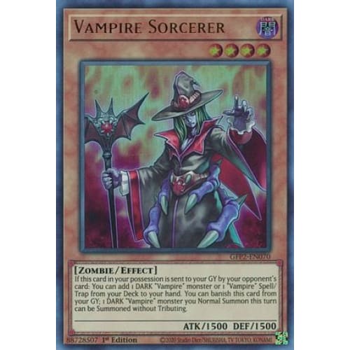 Vampire Sorcerer (GFP2-EN070) Ultra Rare 1st Edition