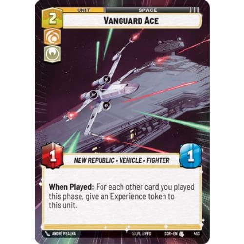 Vanguard Ace (Hyperspace) (453) - Spark of Rebellion Foil