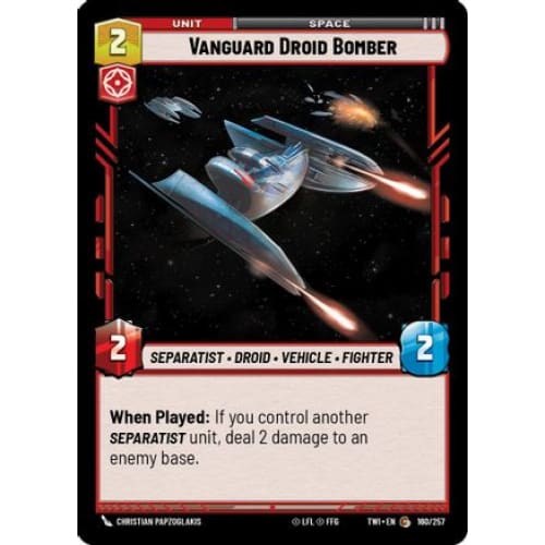 Vanguard Droid Bomber (160/257) Foil - Single