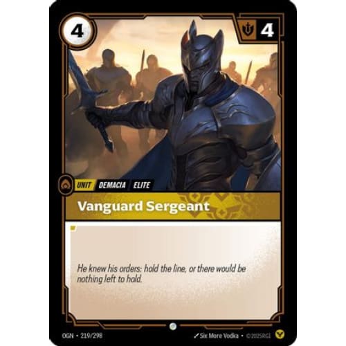 Vanguard Sergeant (219/298) - Origins Foil - Single