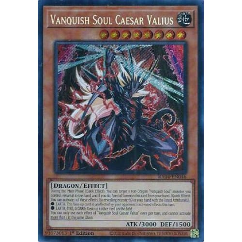 Vanquish Soul Caesar Valius (Secret Rare) - RA04-EN046