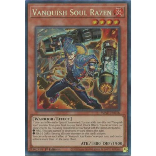 Vanquish Soul Razen (CR) - WISU-EN016 Collector’s Rare 1st