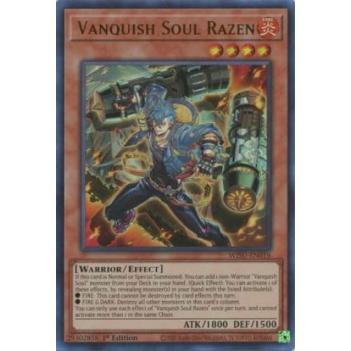 Vanquish Soul Razen - WISU-EN016 Ultra Rare 1st Edition