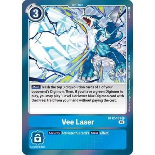 Vee Laser - BT12-101 - Rare Foil - Single