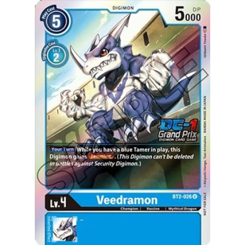 Veedramon (DC-1 Grand Prix) (BT2-026 U) Uncommon Foil