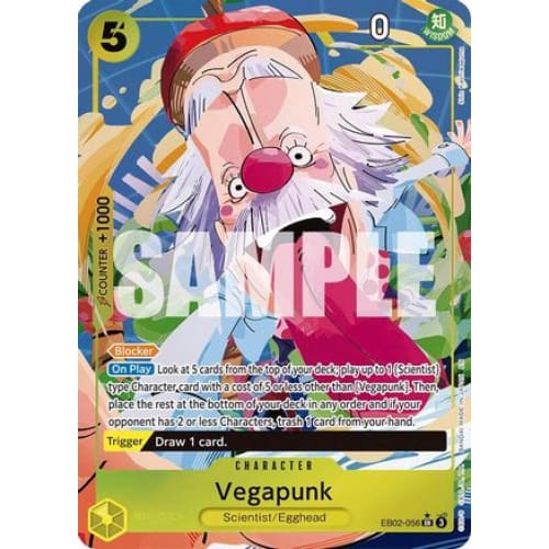Vegapunk (Alternate Art) EB02-056 SR Extra Booster: Anime