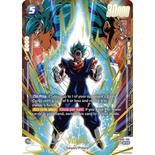 Vegito - FB02-139 (Alternate Art) (FB02-139) - Blazing Aura