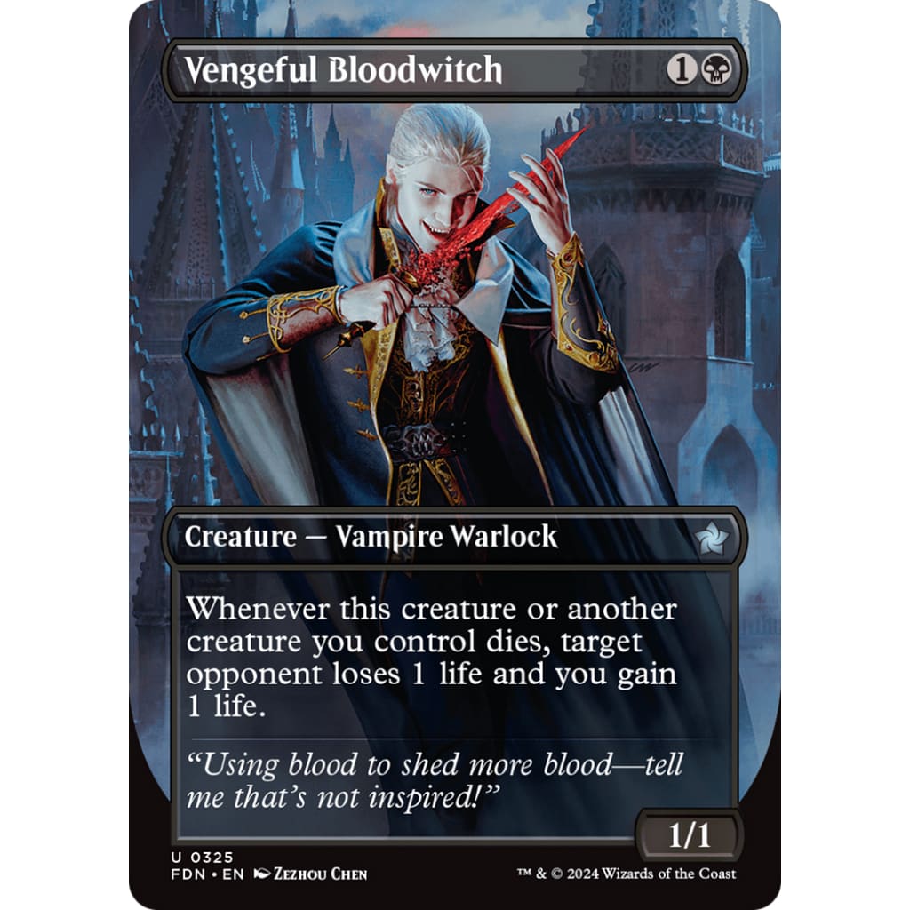 Vengeful Bloodwitch (FDN-325) (Borderless) - Single