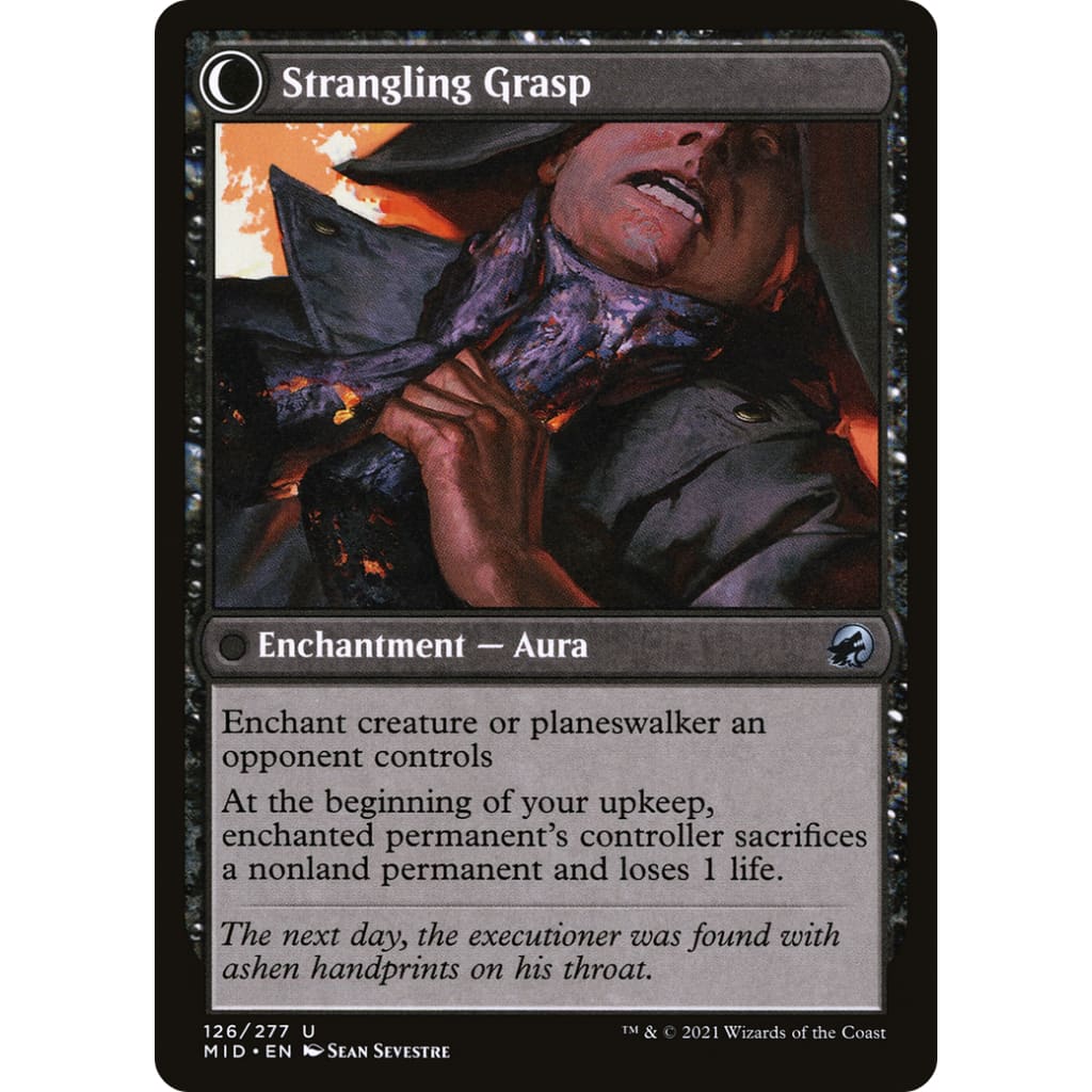 Vengeful Strangler // Strangling Grasp (MID-126): (Double