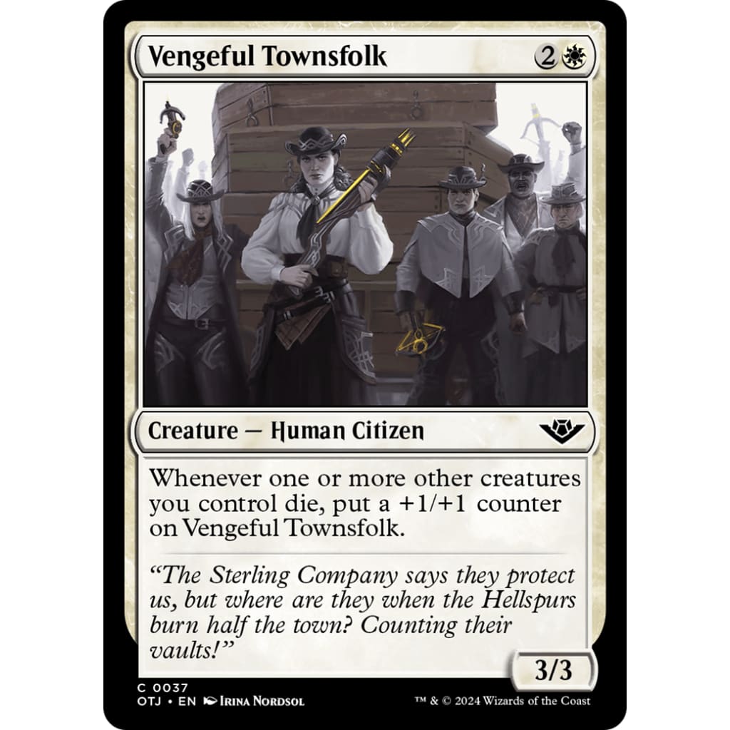 Vengeful Townsfolk (OTJ-037) - Single