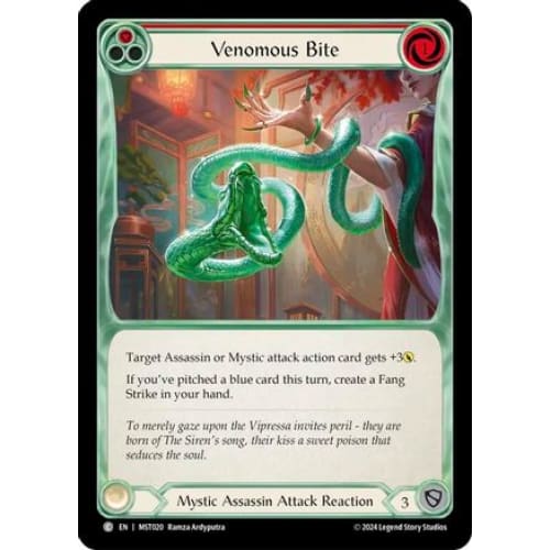 Venomous Bite (Red) (PART THE MISTVEIL) Rainbow Foil