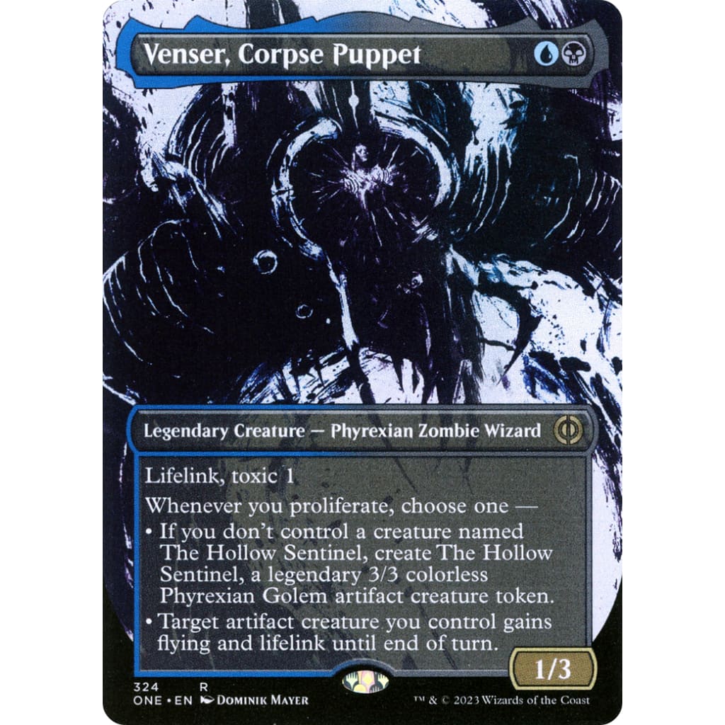 Venser Corpse Puppet (ONE-324): (Showcase) (Borderless)