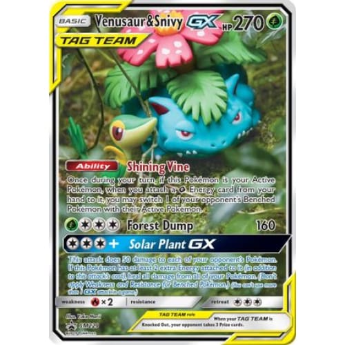 Venusaur & Snivy-GX (SM229/248) Promo Holofoil - Single