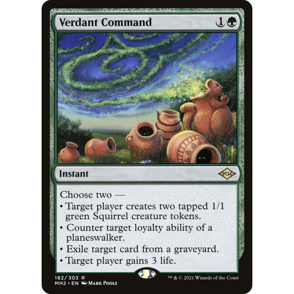 Verdant Command (MH2-182) Foil - Single