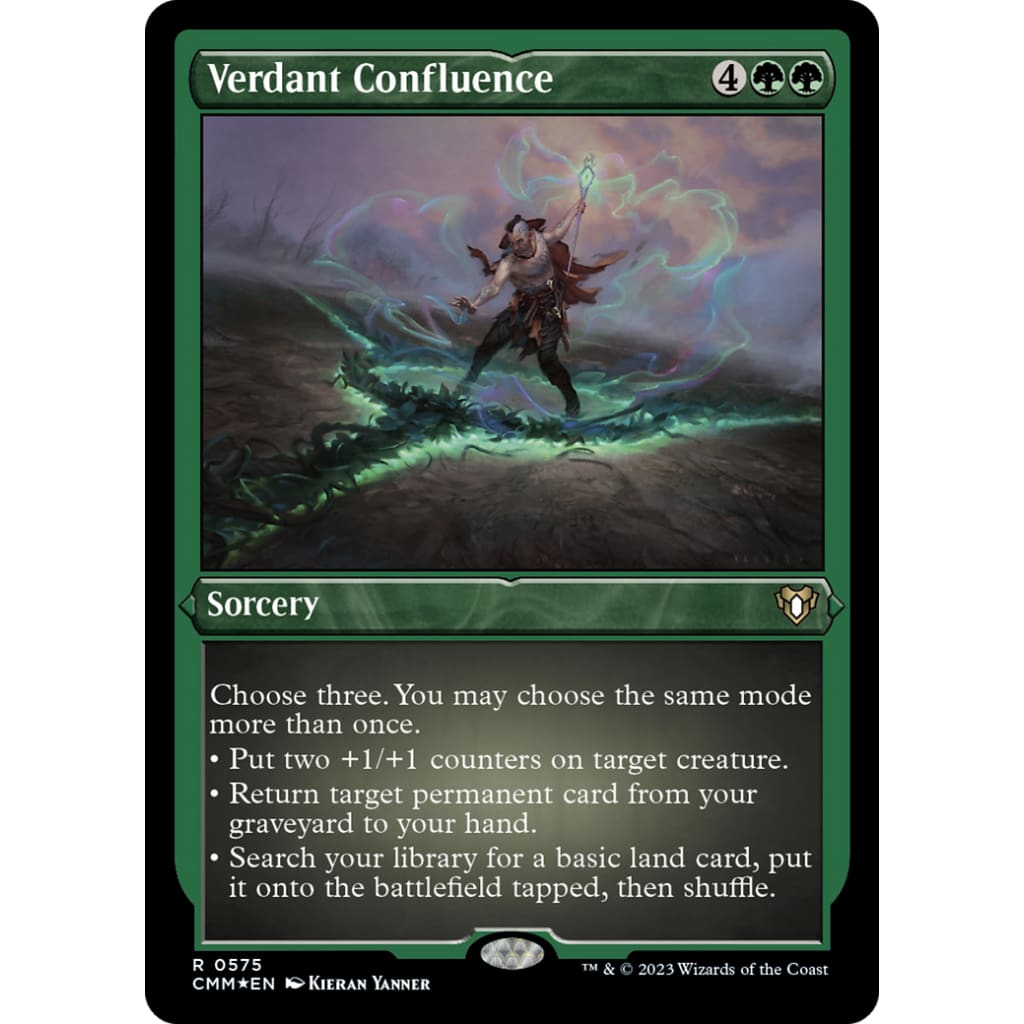 Verdant Confluence (CMM-575) Etched Foil - Single