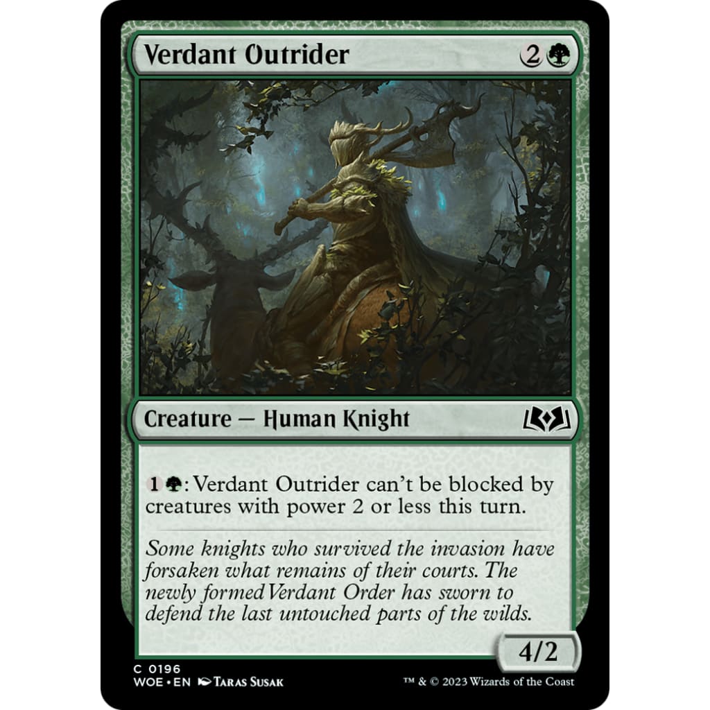 Verdant Outrider (WOE-196) Foil - Single