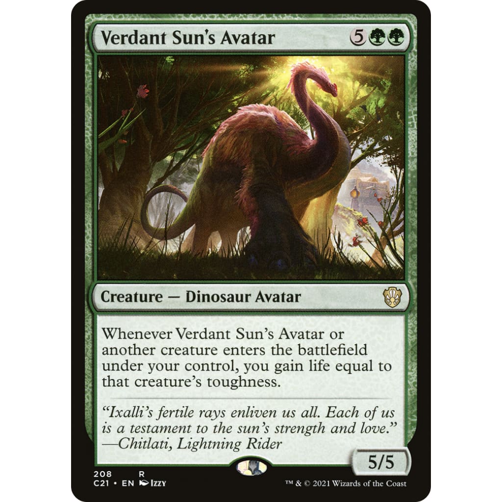 Verdant Sun’s Avatar (C21-208) - Single
