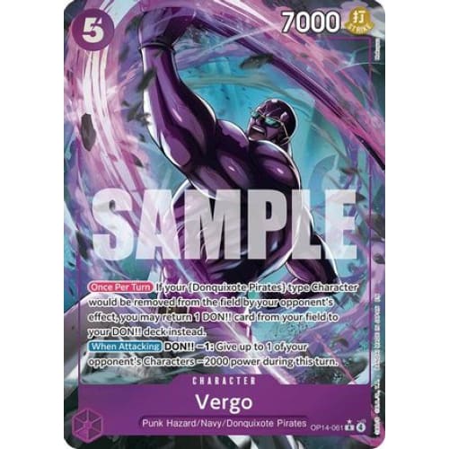 Vergo (Alternate Art) OP14-061 R The Azure Sea’s Seven Foil