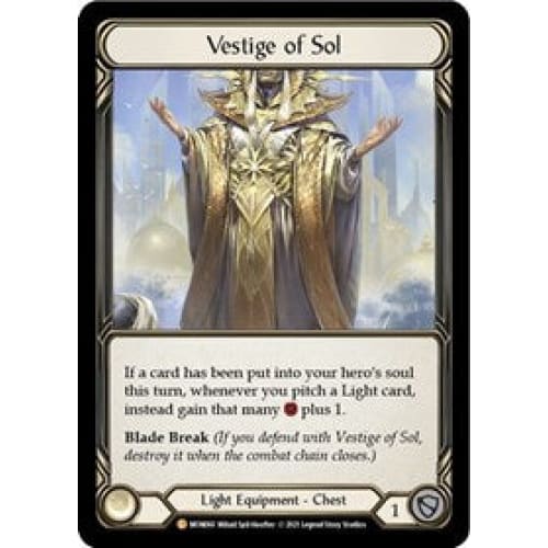 Vestige of Sol (MONARCH) 1st Edition Cold Foil - Single