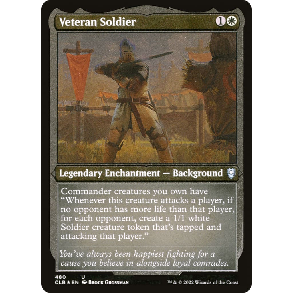 Veteran Soldier (CLB-480) Etched Foil - Single