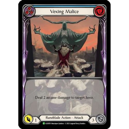 Vexing Malice (Blue) (Extended Art) (FLESH AND BLOOD: PROMO