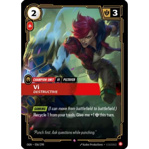 Vi - Destructive (036/298) - Origins Foil - Single