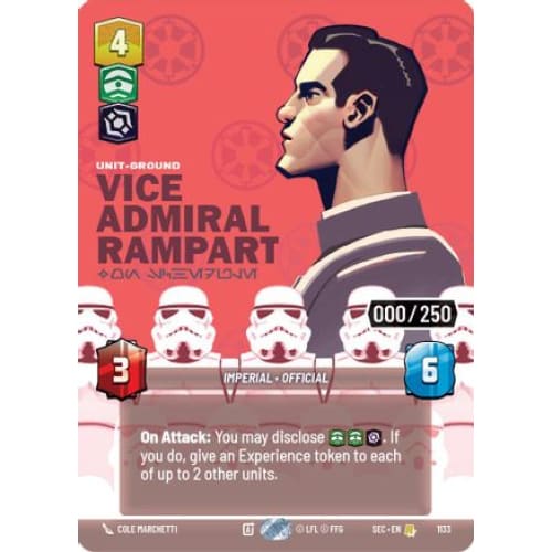 Vice Admiral Rampart - On Schedule (Serialized) (1133) Foil