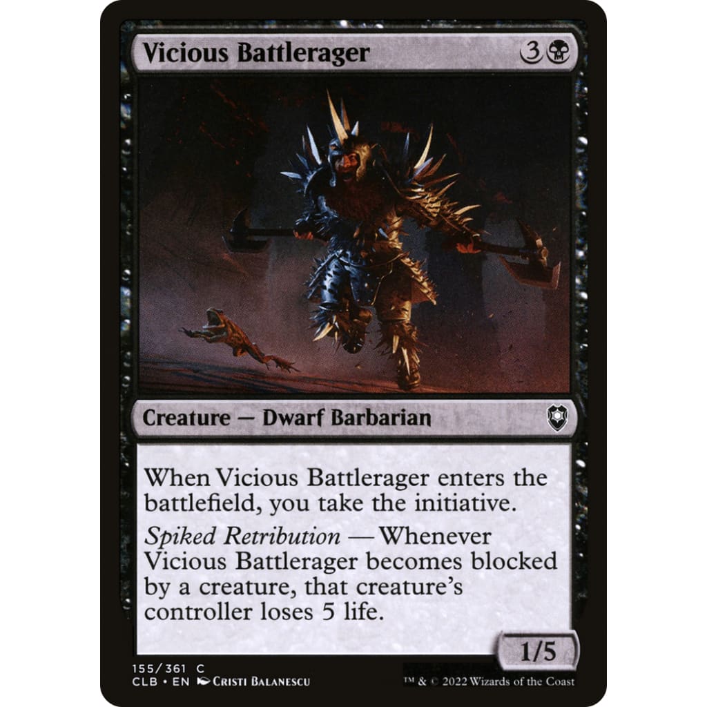 Vicious Battlerager (CLB-155) Foil - Single