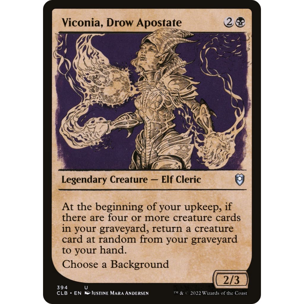 Viconia Drow Apostate (CLB-394): (Showcase) - Single