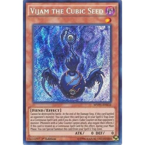 Vijam the Cubic Seed (MVP1-ENS32) Secret Rare 1st Edition
