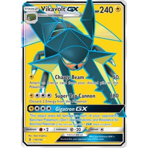 Vikavolt-GX (134/145) Ultra Rare Holofoil - Single